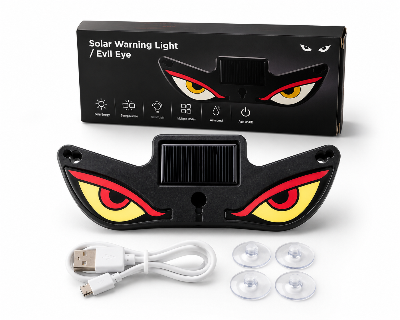 Solar Evil Eye Warning Light for Motorcycle